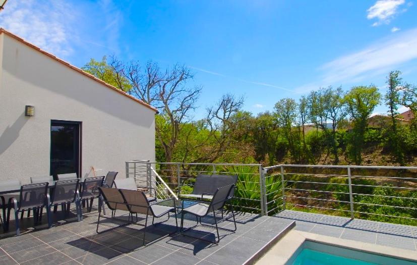 Villa Contemporaine, Jardin Mediterraneen Et Piscine Privee Saint-Jean-Pla-de-Corts Eksteriør bilde