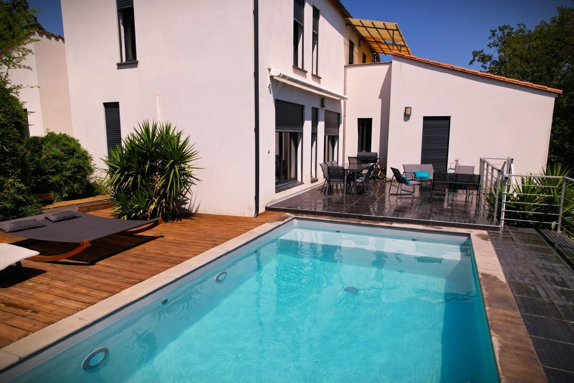 Villa Contemporaine, Jardin Mediterraneen Et Piscine Privee Saint-Jean-Pla-de-Corts Eksteriør bilde